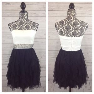 Sequin Hearts Glamorous Strapless Party Dress Sz 9